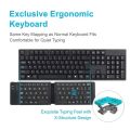 Mobile Phone Keyboard Slient Wireless Folding Keyboard Mini Rechargeable Bluetooth Keyboard Universal Lightweight Foldable Keyboard Travel. 