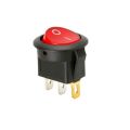 Round Switch 10A 250V AC SPDT ON-OFF Round Rocker Switch With Indicator -1 pcs. 