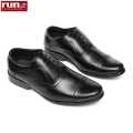 Run Shoes  Black Leather College / Formal Shoe For Men (2507). 