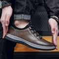 [VIP] qt5282 men's leather shoes casual fashion trendy driving shoes handsome men's leather shoes men's soft bottom leather shoes. 