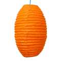 orange self flower design Lokta Paper Handmade Hanging Lamp size 9*16 inch. 