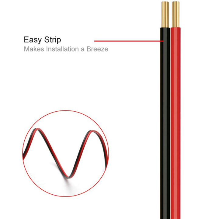 ARELENE%202X%202Pin%20Wire%20100M%2022AWG%2012V/24V%20Extension%20Cord%20Red%20and%20Black%202-Wire%20Stranded%20Tinned%20Copper%20LED%20Light%20Bar%20Power%20Cord%20-%20Image%204