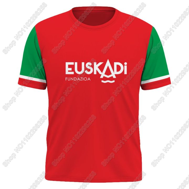 HOT 2025 Euskadi Team T Shirt CAMISETA 3D Print Jersey Mens Summer Running Streetwear Casual Training Clothes