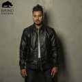 Rhino Leathers Men's Genuine Leather Jacket Black. 