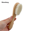 Wenefang Soft Baby Wood Brush Newborn Baby Stuff Natural Wool Comb Infant Hair Brush Head Massager Portable Kid Babies Bath Accessories. 