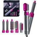 5In1 Hot Air Styler Electric Hot Air Brush Multifunctional Hair Comb Dryer Straightener Curler And Volumizer. 