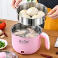 MTS Multifunctional Cooking Electric Pot Electric Cooking Pot, Rapid Noodles Maker, 1.8L Steel Mini Hot Pot Food Steamer Momo Maker 450W. 