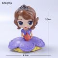 Sutuiying 10cm Disney Q Posket Snow White Sofia Alice Belle Mermaid Aurore Sales promotion Princess Figures Toys Collectible Model Dolls Cake Decoration. 