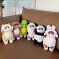 Lovely Standing Posture Shark Cat Plush Doll Stuffed Animal Dressing Anime Mofusand Plush Doll Brown Bear Panda Cat Soft Stuffed Doll Kids Gift. 