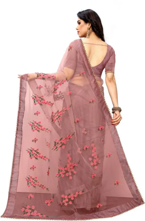 Fabdale%20Red%20Embroidered%20Net%20Bollywood%20Saree%20%7C%20Party%20&%20Festive%20Wear%20(PATL-001)%20-%20Image%204