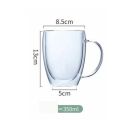Soho Double Walled Glass with Handle / Soho Living / Soho Glass / Glass Handle. 