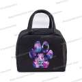 Colour Heart Cat Dog Paw Print Portable Lunch Bag Women Men Kids Food Thermal Box Multi-function Office Bento Insulated Handbag. 
