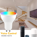 Tuya GU10 Smart LED Bulb Dimmable 5W AC200-240V +Bluetooth Smart Life App Control Work with Alexa Google Home. 