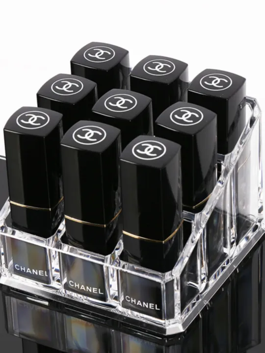 Internet celebrity transparent nine-square lipstick rack cosmetics ...
