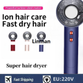 Hair dryer for household negative ions without damage to hair, high wind power high speed drying silent professional hair dryer. 