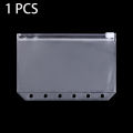 1/10Pcs A5 A6 A7 Transparent File Holder Notebook 6 Hole Loose Leaf Pouch DIY Document Bag Binder Rings PVC Storage Binding Folder. 