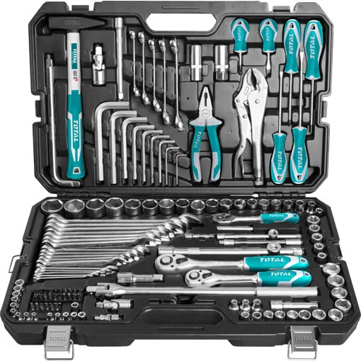 Total Machine Set Total mechanical 142 Pcs combination tools set | Daraz.com.np