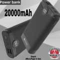 Portable 20000mAh Digital Power Bank | 1 Year Warranty. 