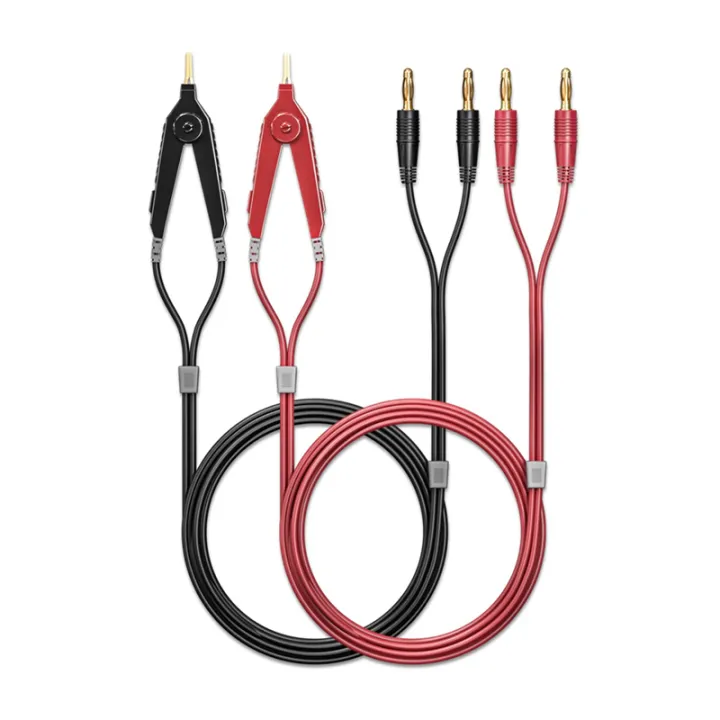 Meter Y Clips Meter Test Leads Terminal Kelvin Clips Cable Wires to 4mm Banana Plug ...
