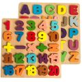 Vylon Wooden Alphabet Puzzle Board Children Baby Early Educational Wooden Puzzle Toys Color Numbers A To Z Letters Learning Wood Digital Board Best Gift,Colorful 3D Uppercase Lowercase ABC and Alphabet Number Puzzle Educational Early Learning Toy For Chil. 