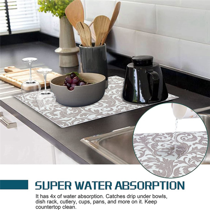 NAMUNY%204%20Pack%20Dish%20Drying%20Mat%20Absorbent%20Drying%20Mat%20Machine%20Washable%20Dish%20Drying%20Mats%20for%20Kitchen%20Counter%20Large%20(Grey%20Vine)%20-%20Image%206