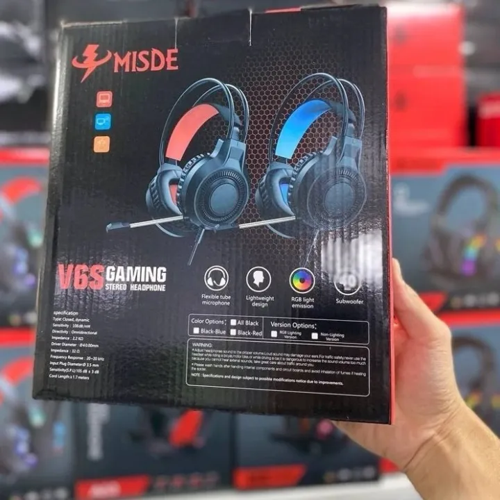 MISDE%20V6S%20Gaming%20Headset%20%7C%20Stereo%20Surround%20Sound%20Wired%20Gaming%20Headphones%20with%20Noise-Canceling%20Mic%20%7C%20LED%20Light%20&%20Comfortable%20Over-Ear%20Headset%20for%20PC,%20Laptop,%20PS4,%20Mobile%20&%20Gaming%20-%20Image%202