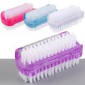 4pcs Durable Double-Sided Nail Cleaning Brush Plastic Soft and Stiff Bristles Cleaning Scrubbing Brush Multifunctional Nail Art Dust Brush Cleaning Fingernails. 