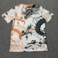 2526 Real Madrid Special Edition Player Version Jersey Dragon Pattern 3D Print Short Sleeve Soccer Shirt Men's Training Uniform Training Team Shirt Men's Top Quick-Dry Breathable. 