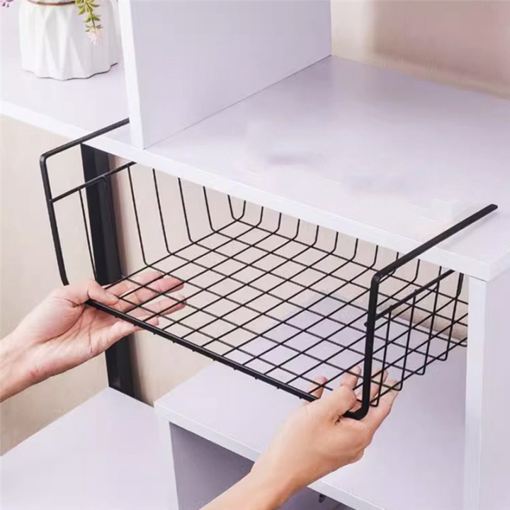 1PC%20Metal%20Kitchen%20Organizer%20Shelf%20Under%20Table%20Hanging%20Net%20Basket%20Multifunctional%20Book%20Storage%20Rack%20Home%20Offices%20B%20-%20Image%202