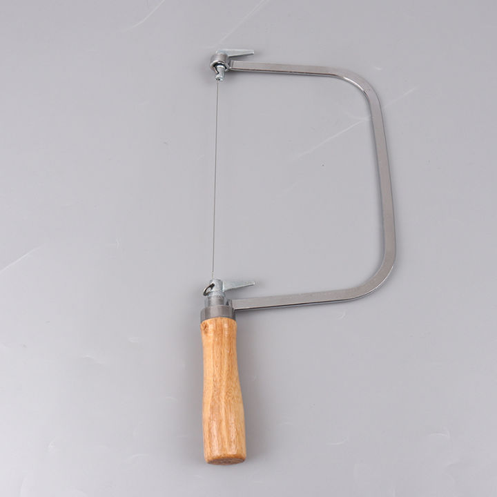 Bathroom accessories Wooden Stainless Steel String Cutter Saw With 2 Strings For Diy Soap Candle Wax JUE