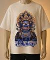 Bhairav Printed T-Shirt-Maroon Black, Blue,Brown, white, cream. 