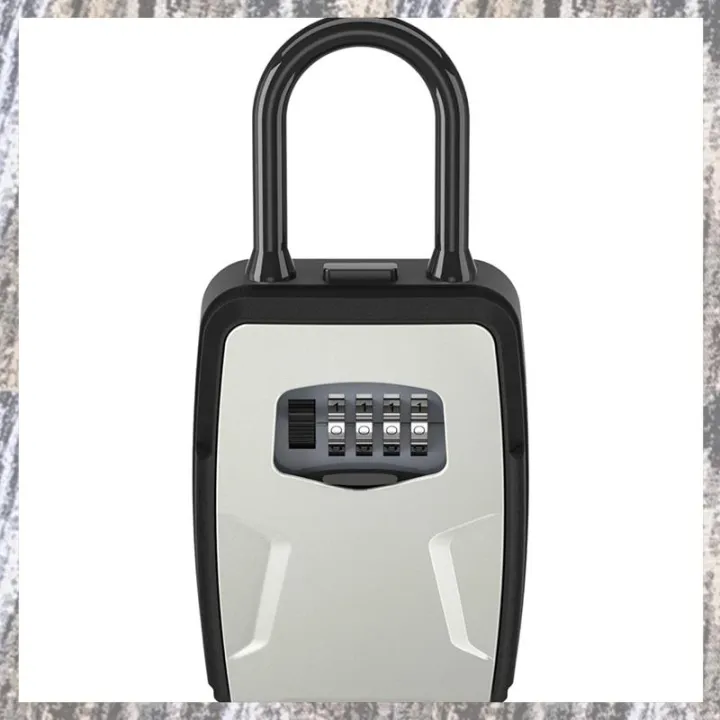 Key Safe Box Wall Mounted Key Lock Safe Box 4 Digit Combination Key Box ...