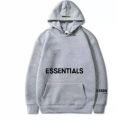 FEAR OF GOD double thread Essentials trendy LOGO on chest pressure glue hooded thin men's and women's sweater. 