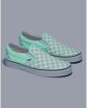 Vans Classic Slip-On Glow Checkerboard Shoe. 