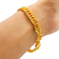 Gold Plated Panchadhatu Bracelet For Men And Women. 