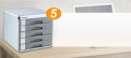 Comix Metal File Cabinet /Five Layers File Cabinet With Lock B2245 By Soham. 