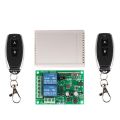 433 Mhz Remote Control Switch for Light,Door, Garage Universal Remote AC 85V - 250V 110V 220V 2CH Relay Receiver. 