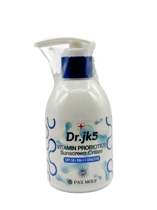 Dr. jk 5 Vitamin Probiotics Sunscreen Cream| Spf 50+ | All Skin Type | Uv a/Uv b protection | 200ml