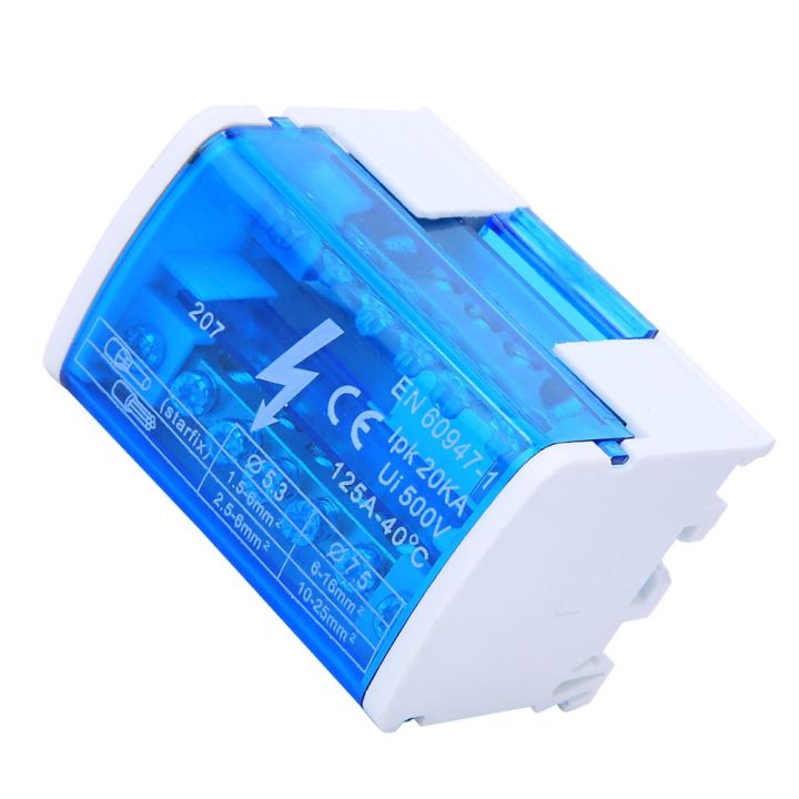 Din Rail 207 Terminal Distribution Box 125A Single Phase Din Rail ...