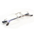 Rimless Three Piece Prescription Eyeglasses with free Standard Bluecut (Blue) Lenses (540-C2). 