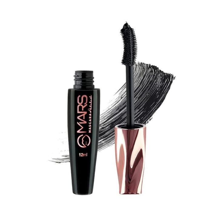 MARS Fabulash Volumizing Mascara | Up to 18 Hours Stay | Waterproof with Intense Jet Black Color (12ml)