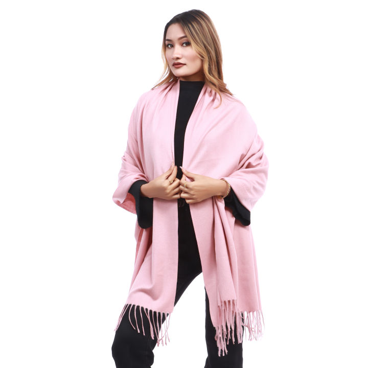 Light%20Pink%20Color%20Plain%20Pashmina%20Shawl%20For%20Women%20-%20Image%202