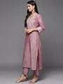 Women's Cotton Blend Kurta Set with Pant and Dupatta. 