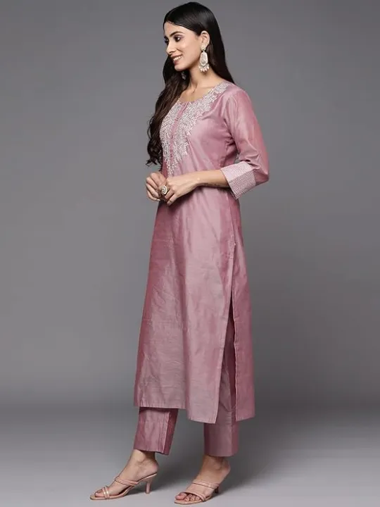 Women's%20Cotton%20Blend%20Kurta%20Set%20with%20Pant%20and%20Dupatta%20-%20Image%206