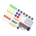 Starter Kit For UNO R3 Mini Breadboard LED Jumper Wire Button For Arduino Diy Kit School Education Lab. 