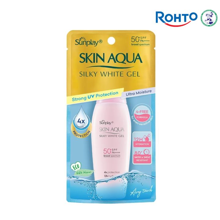 Rohto%20Mentholatum%20Sunplay%20Skin%20Aqua%20Silky%20Sunscreen%20Gel%20For%20Normal%20to%20Dry%20Skin%20with%20SPF%2050%20PA++++%2070g%20-%20Image%202