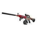 M4A1 Gel Blaster Automatic Toy Gun With Scope And Silencer  With 10000 Ammo (1 Packet). 