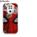 Jizetin for Redmi Note 9 Back Cover Spider Man PU Leather For Girls Boys Soft Phone Case. 