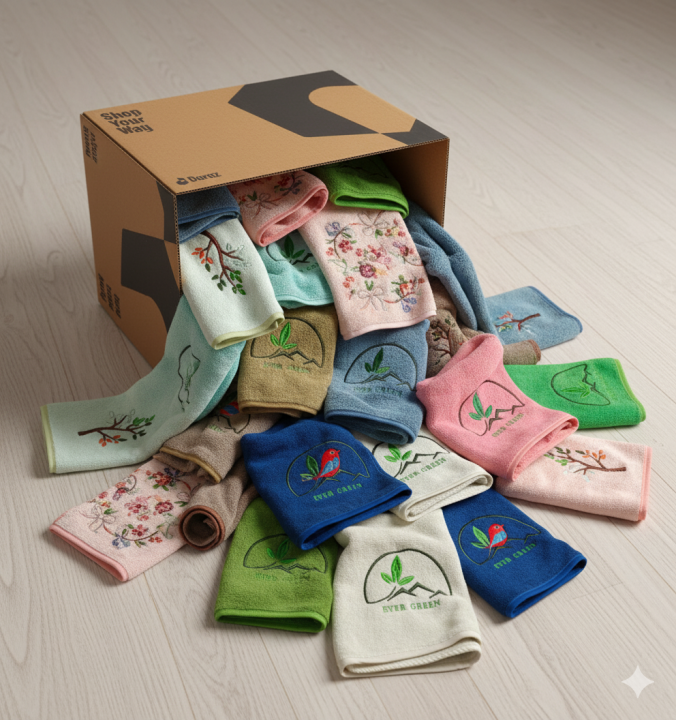 Hand Towel Face Towel Microfiber 34*75 CM Soft Thick Towel Multicolor Classic Style Embroidery Towel Hotel Towel Kitchen Towel Ideal Gift Cute Towel Home Gym Sport Towel Newborn Towel Baby Children Girls Towel Shower Cap Hair Towel Sensitive Skin Towel