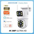 New models on sale 4K 8MP Dual Lens WiFi Camera-Full HD, PTZ Dual Screen, AI Human Auto Tracking, Outdoor Security Video Surveillance Camera Tuya. 